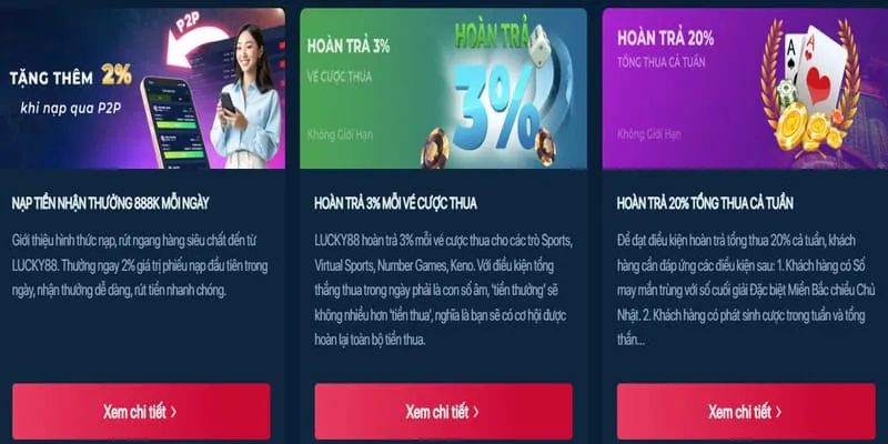 Chương trình hoàn trả không giới hạn ev888